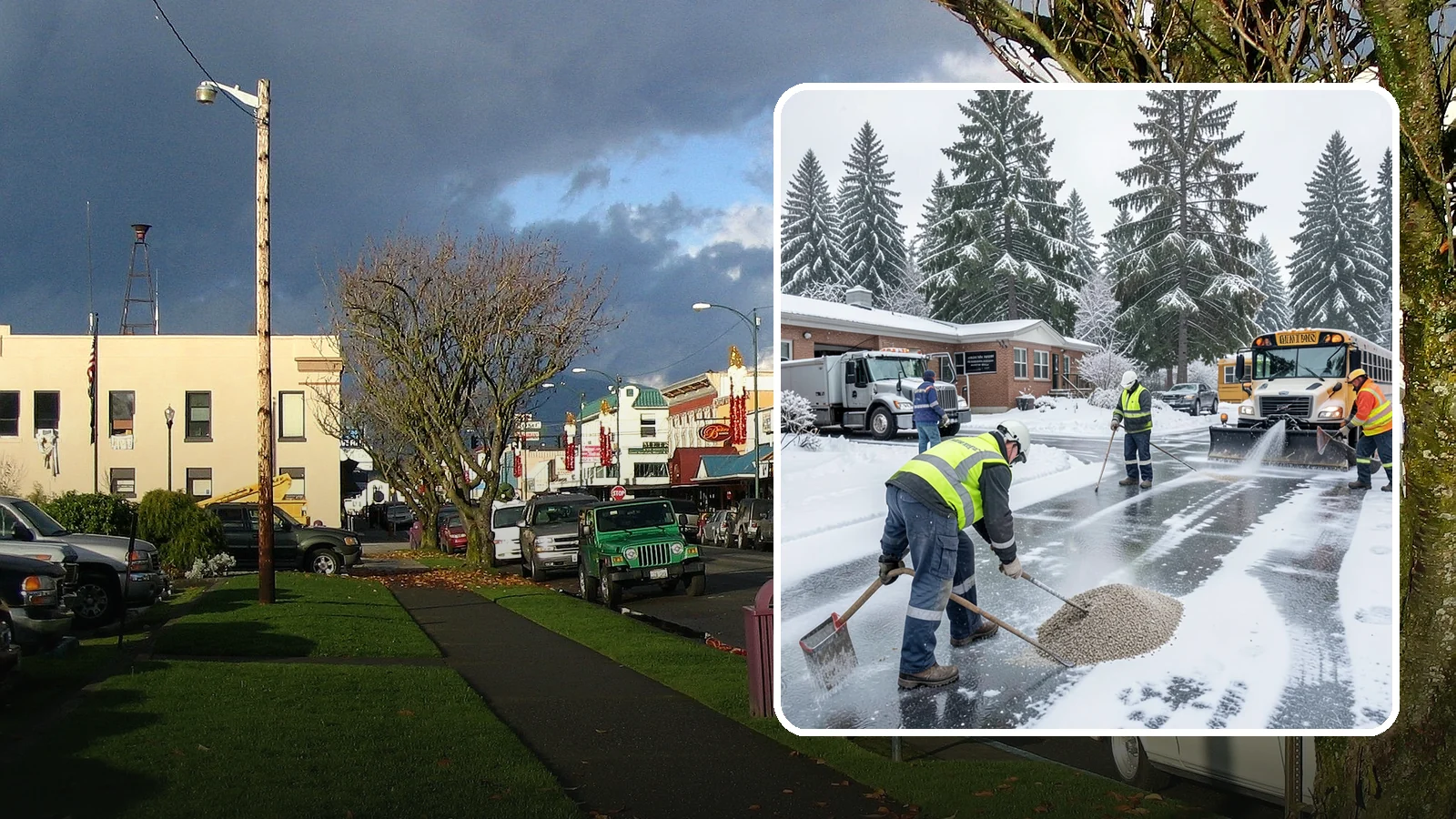 School Deicing in Arlington, Snohomish County, WA - Deicing for schools that keeps bus loops, crosswalks, and student entrances safe before the first children arrive on a frozen...