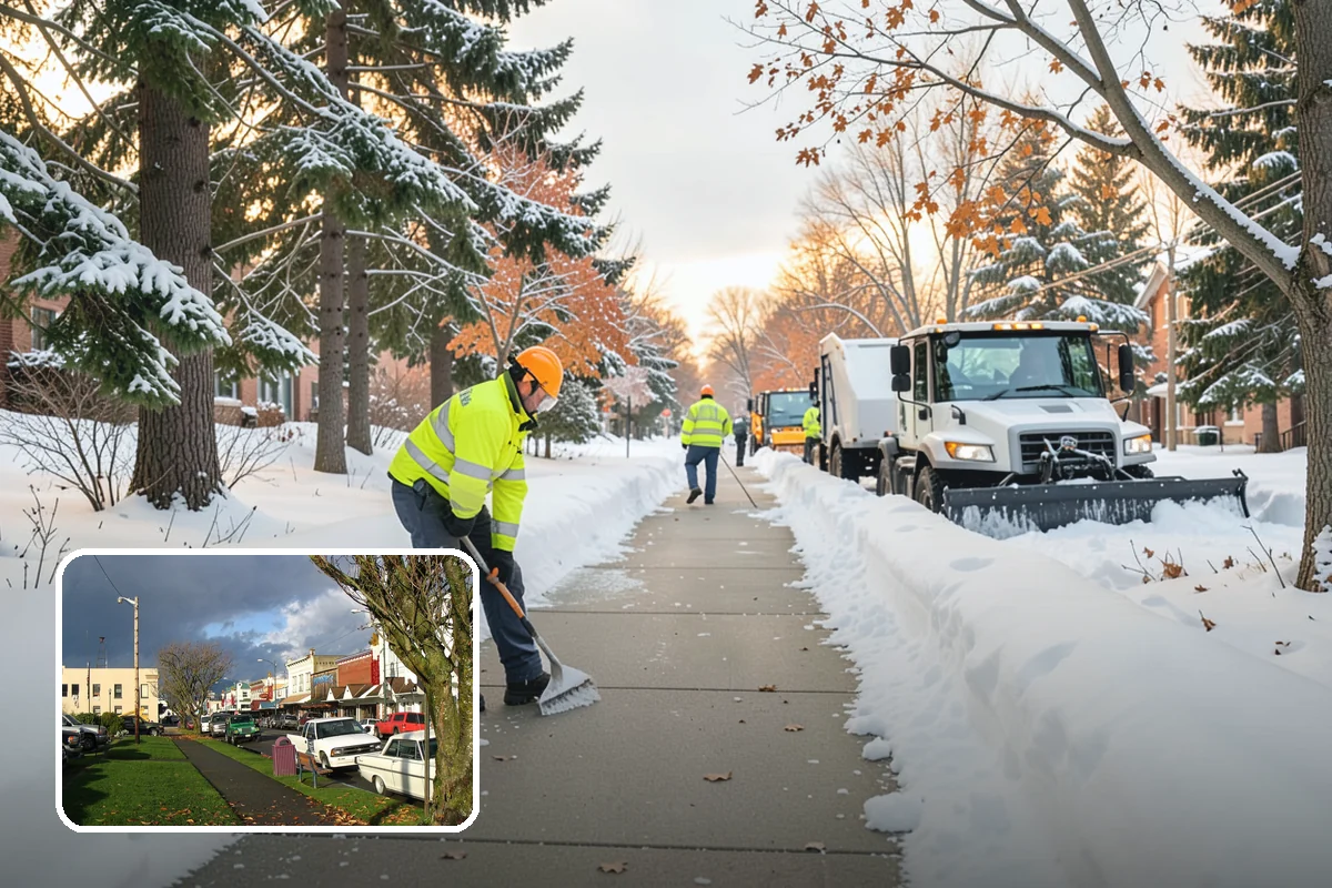 School Deicing in Arlington, Snohomish County, WA - Protects students at busy bus loops and crosswalks
