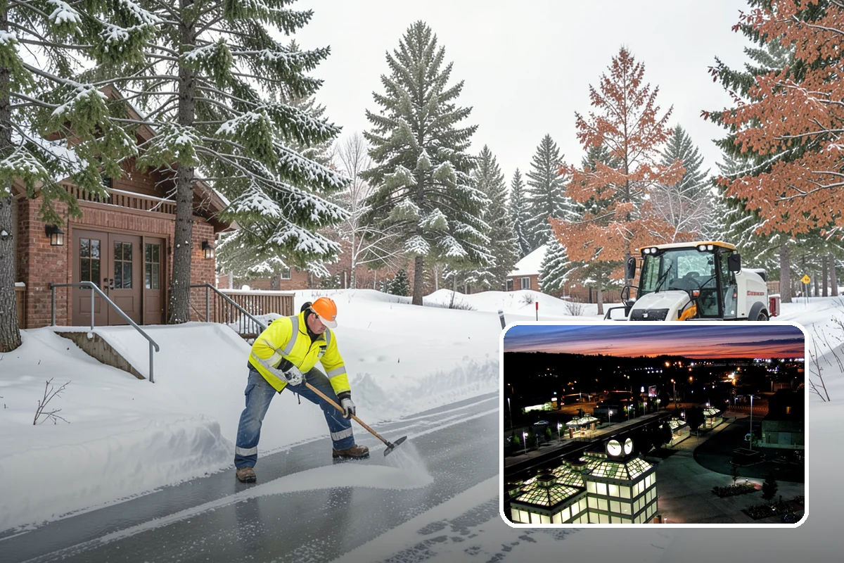 School Deicing in Auburn, King County, WA - Protects students at busy bus loops and crosswalks