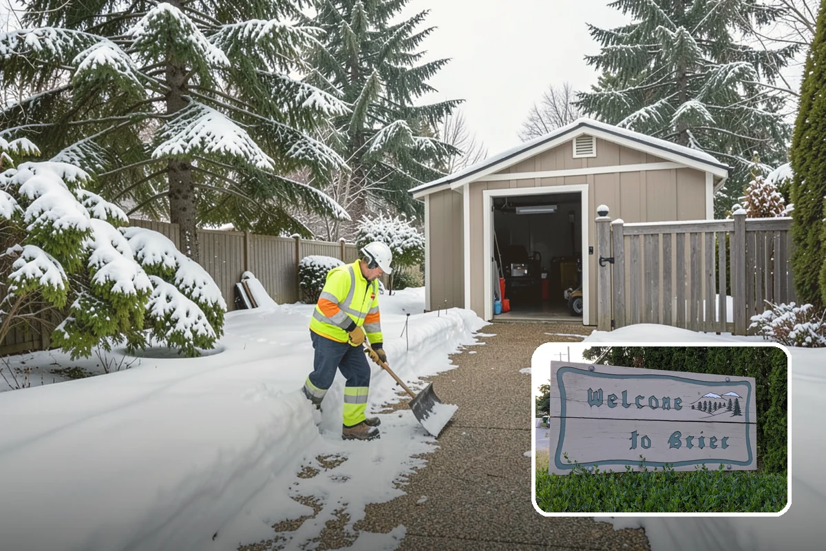 School Deicing in Brier, Snohomish County, WA - Protects students at busy bus loops and crosswalks