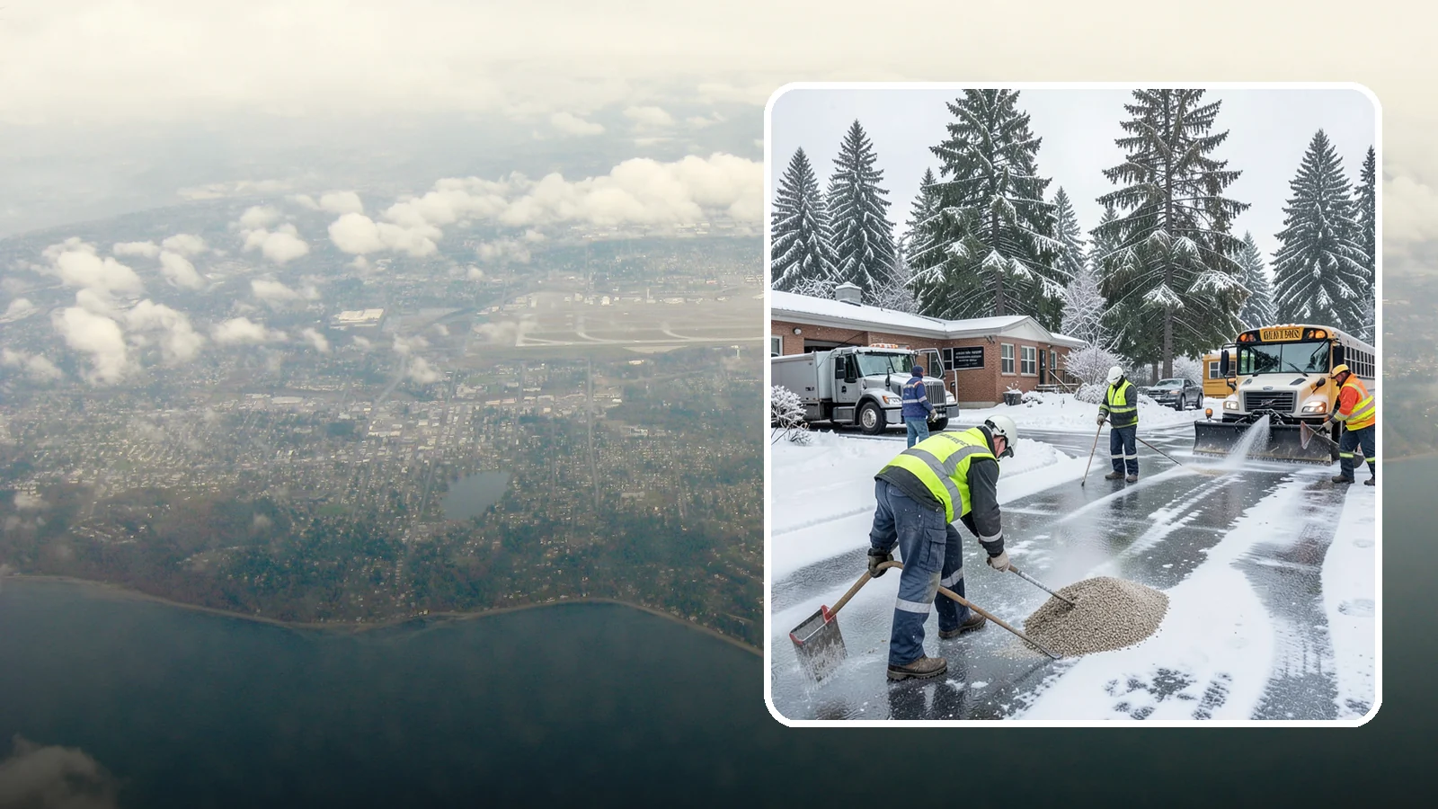 School Deicing in Burien, King County, WA - Deicing for schools that keeps bus loops, crosswalks, and student entrances safe before the first children arrive on a frozen...