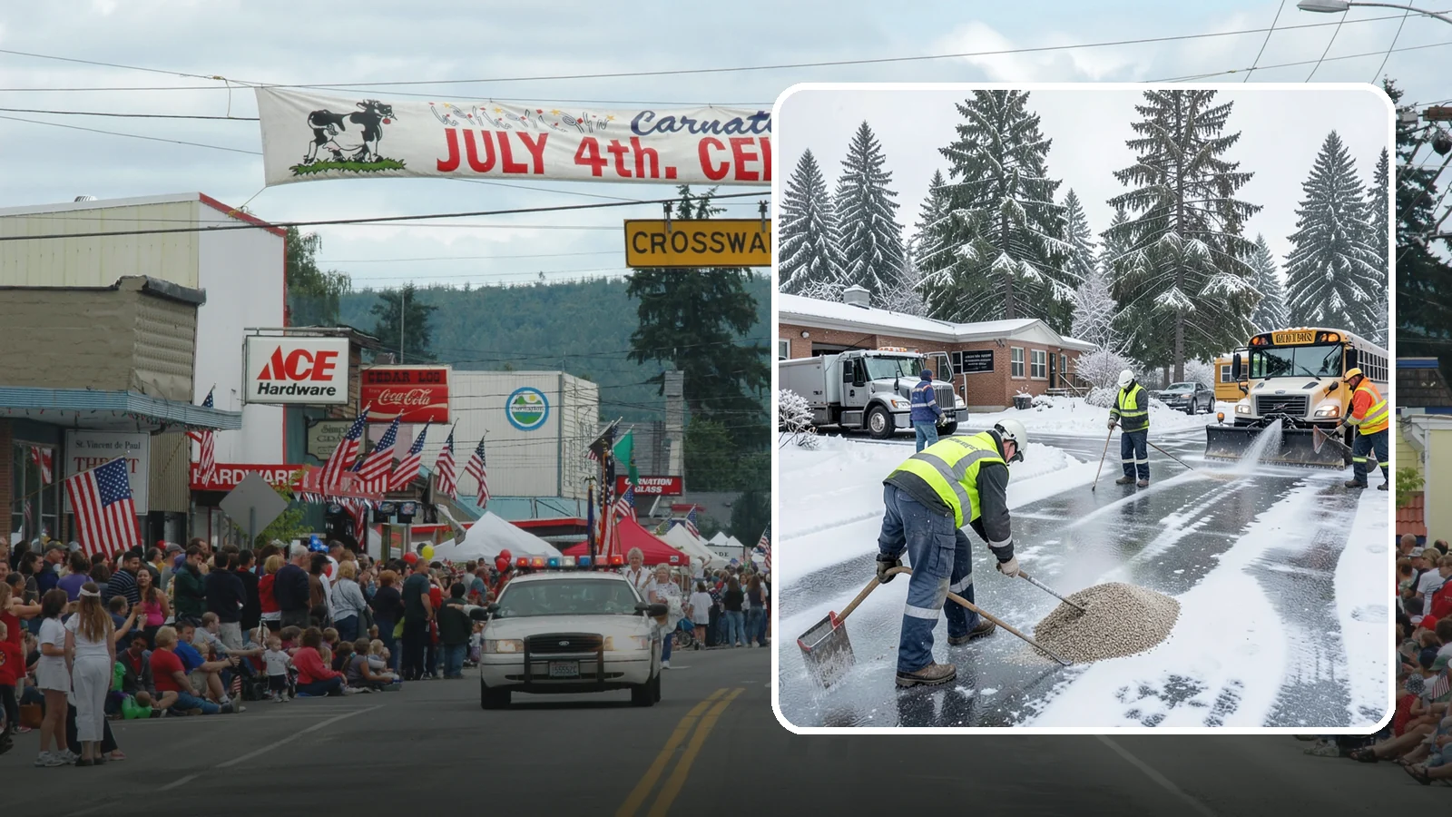 School Deicing in Carnation, King County, WA - Deicing for schools that keeps bus loops, crosswalks, and student entrances safe before the first children arrive on a frozen...