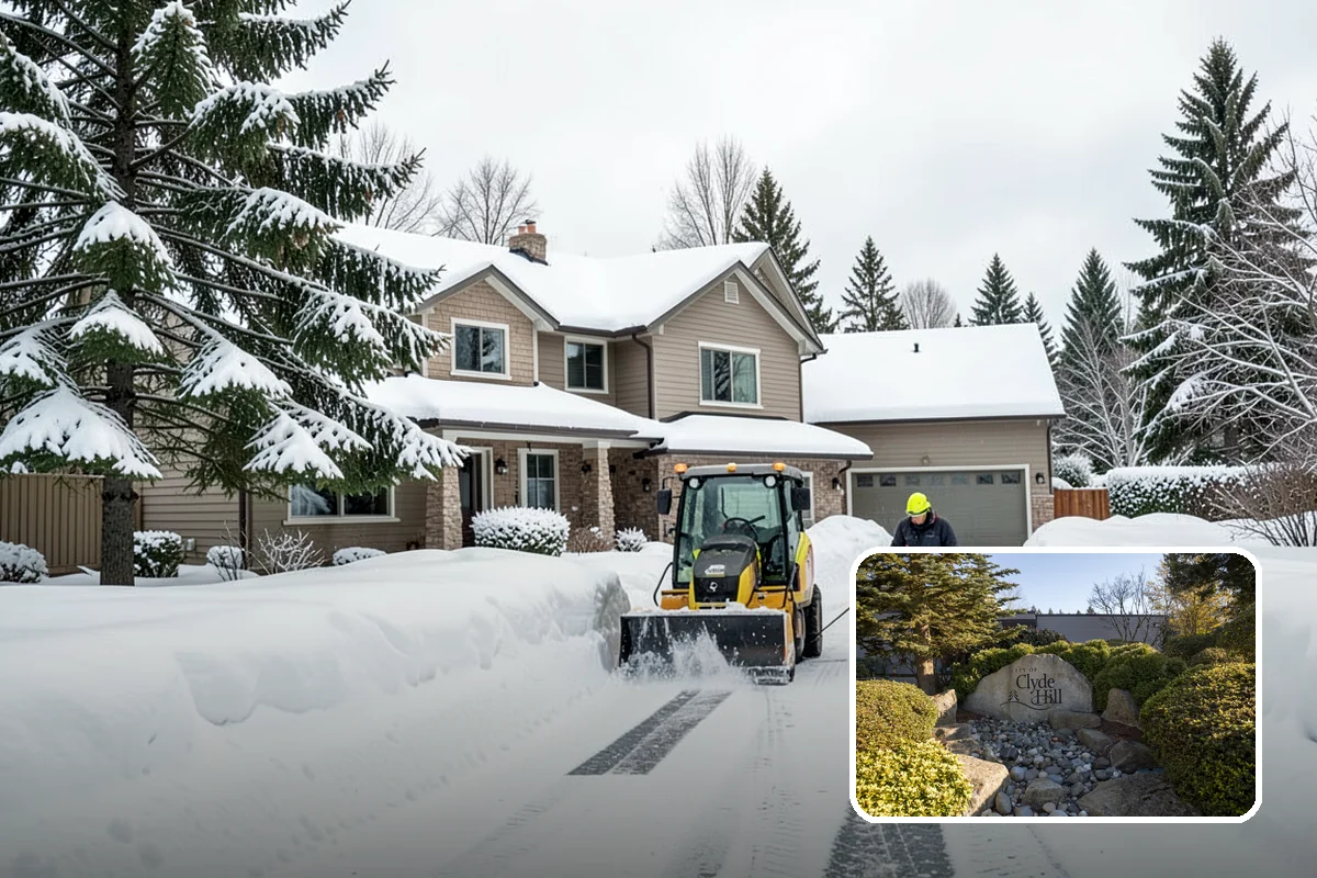 School Deicing in Clyde Hill, King County, WA - Protects students at busy bus loops and crosswalks