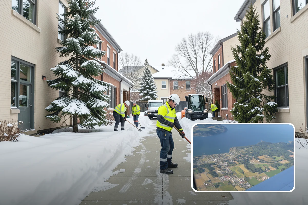School Deicing in Coupeville, Island County, WA - Protects students at busy bus loops and crosswalks