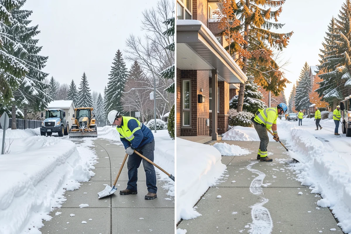 School Deicing in Coupeville, Island County, WA - Map bus loops, crosswalks, entrances, and student paths with staff