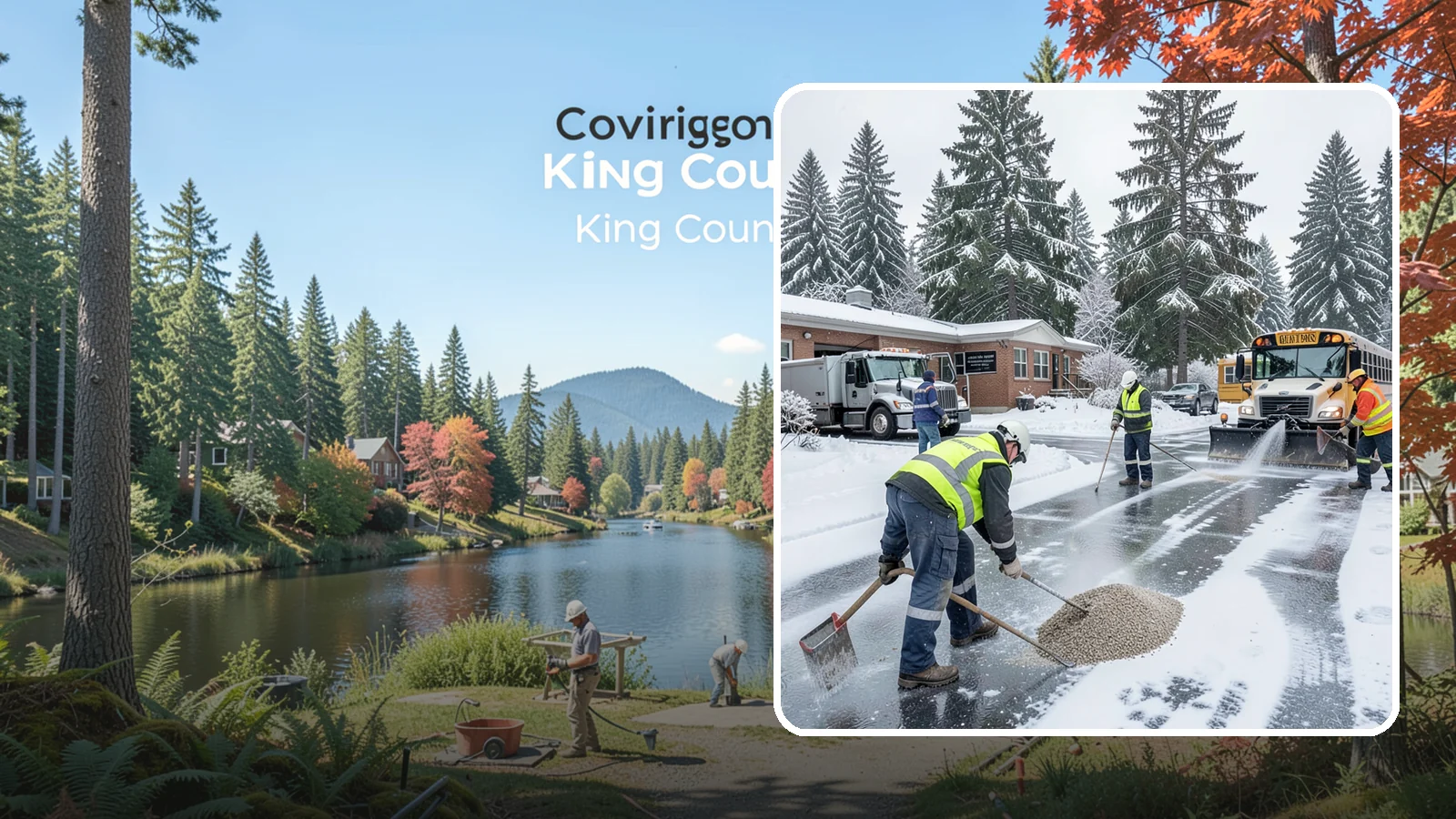 School Deicing in Covington, King County, WA - Deicing for schools that keeps bus loops, crosswalks, and student entrances safe before the first children arrive on a frozen...