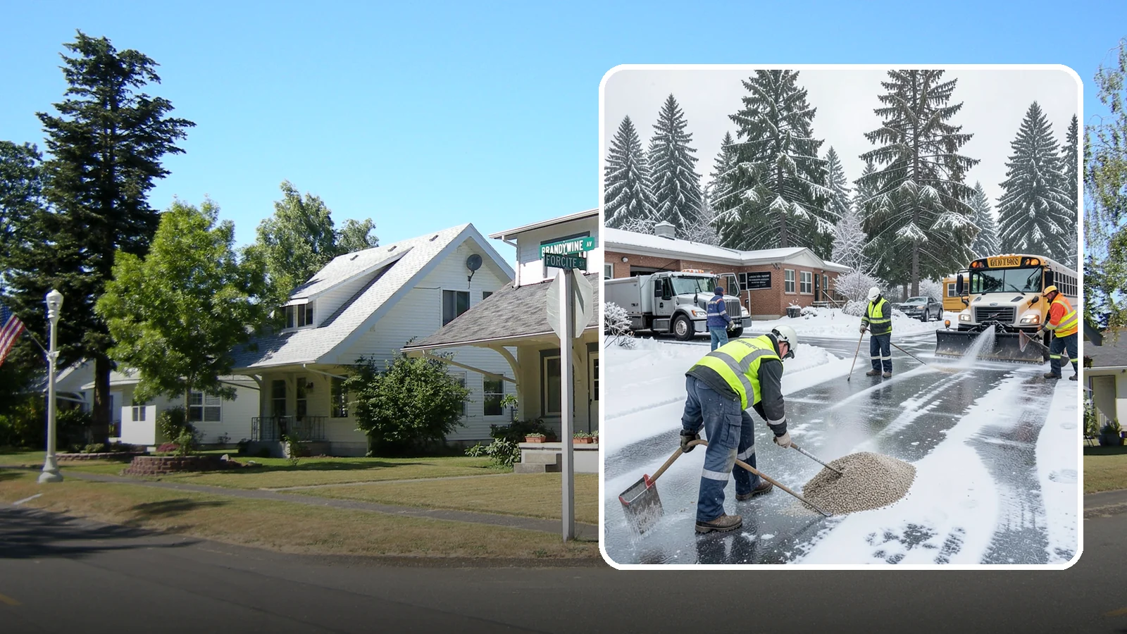 School Deicing in DuPont, Pierce County, WA - Deicing for schools that keeps bus loops, crosswalks, and student entrances safe before the first children arrive on a frozen...