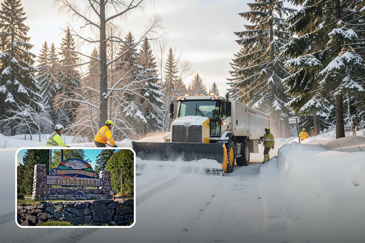 School Deicing in Eatonville, Pierce County, WA - Protects students at busy bus loops and crosswalks