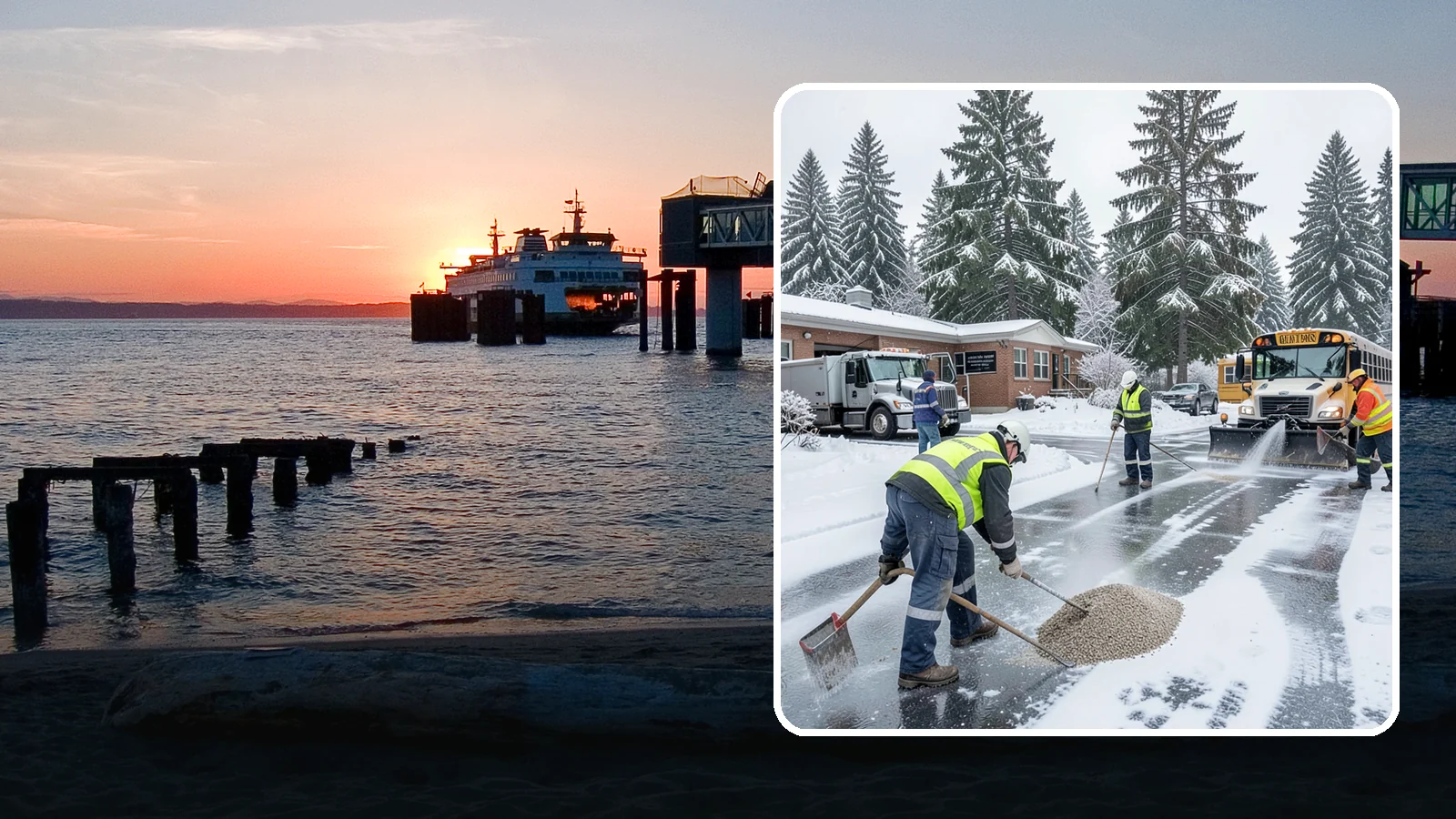 School Deicing in Edmonds, Snohomish County, WA - Deicing for schools that keeps bus loops, crosswalks, and student entrances safe before the first children arrive on a frozen...
