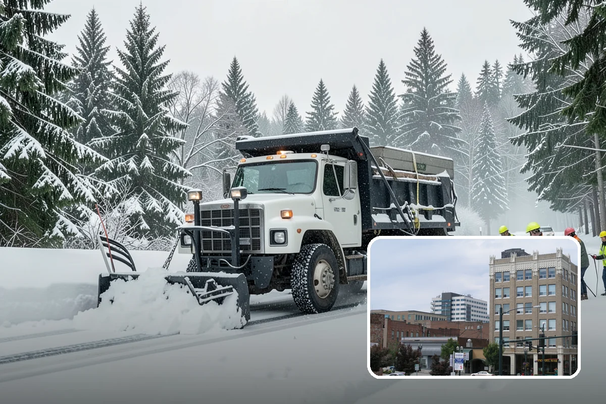 School Deicing in Everett, Snohomish County, WA - Protects students at busy bus loops and crosswalks