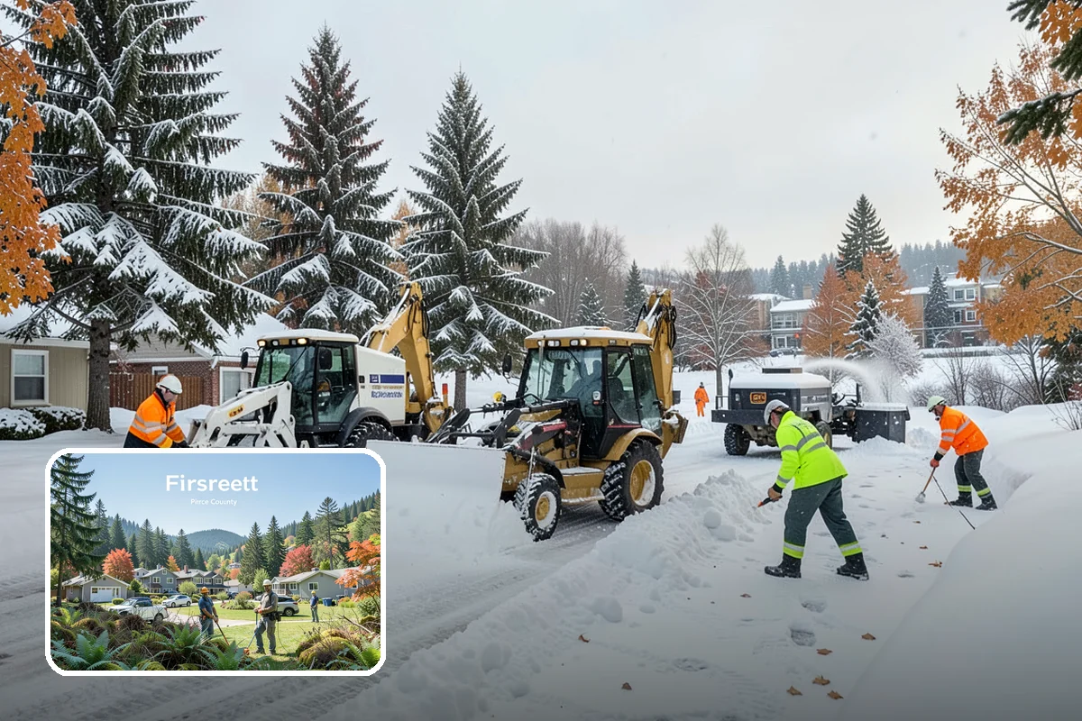 School Deicing in Fircrest, Pierce County, WA - Protects students at busy bus loops and crosswalks