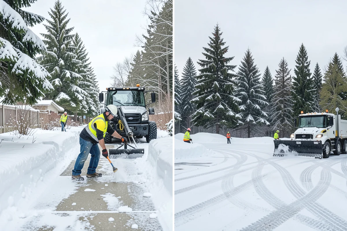 School Deicing in Gold Bar, Snohomish County, WA - Map bus loops, crosswalks, entrances, and student paths with staff