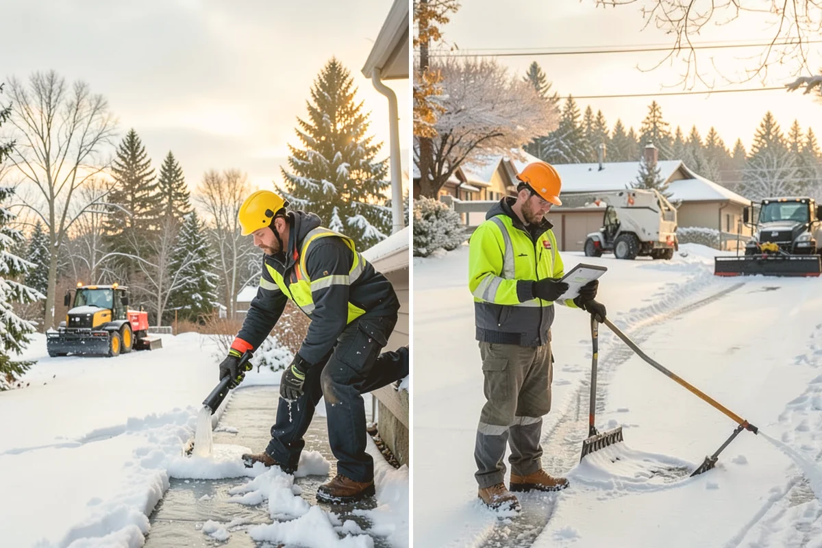 School Deicing in Index, Snohomish County, WA - Map bus loops, crosswalks, entrances, and student paths with staff