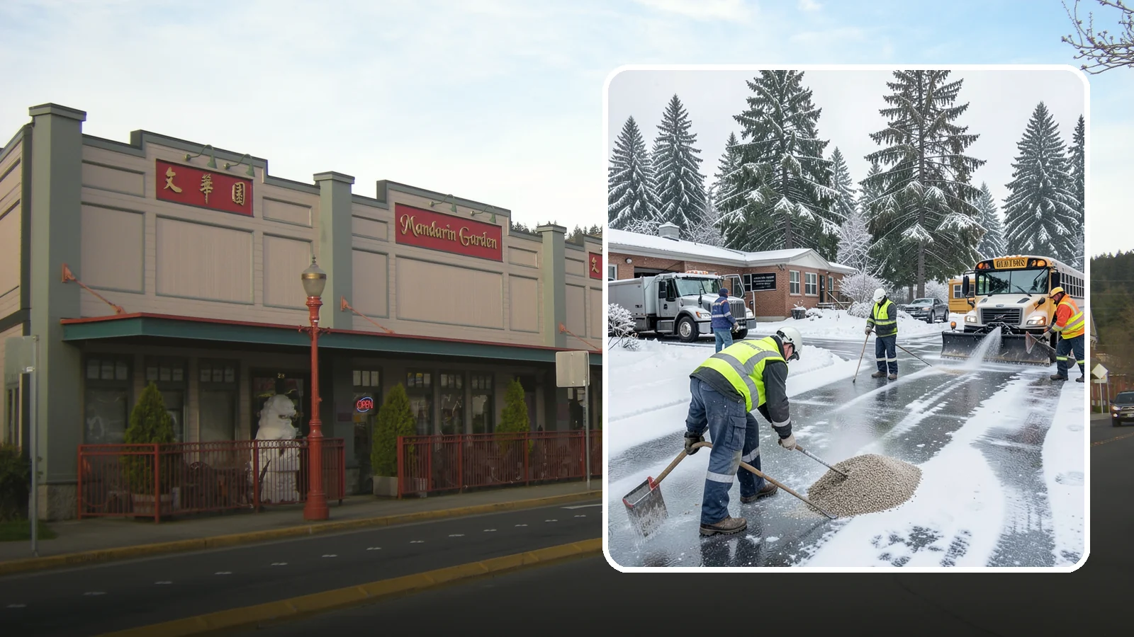 School Deicing in Issaquah, King County, WA - Deicing for schools that keeps bus loops, crosswalks, and student entrances safe before the first children arrive on a frozen...