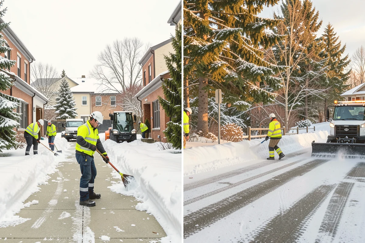 School Deicing in Kirkland, King County, WA - Map bus loops, crosswalks, entrances, and student paths with staff