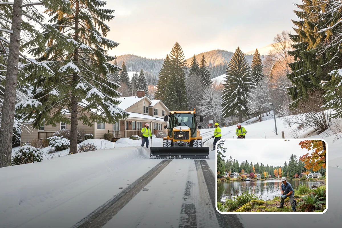 School Deicing in La Conner, Skagit County, WA - Protects students at busy bus loops and crosswalks