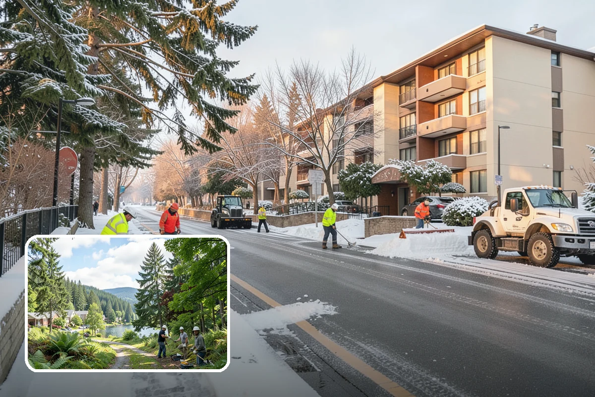 School Deicing in Lake Forest Park, King County, WA - Protects students at busy bus loops and crosswalks