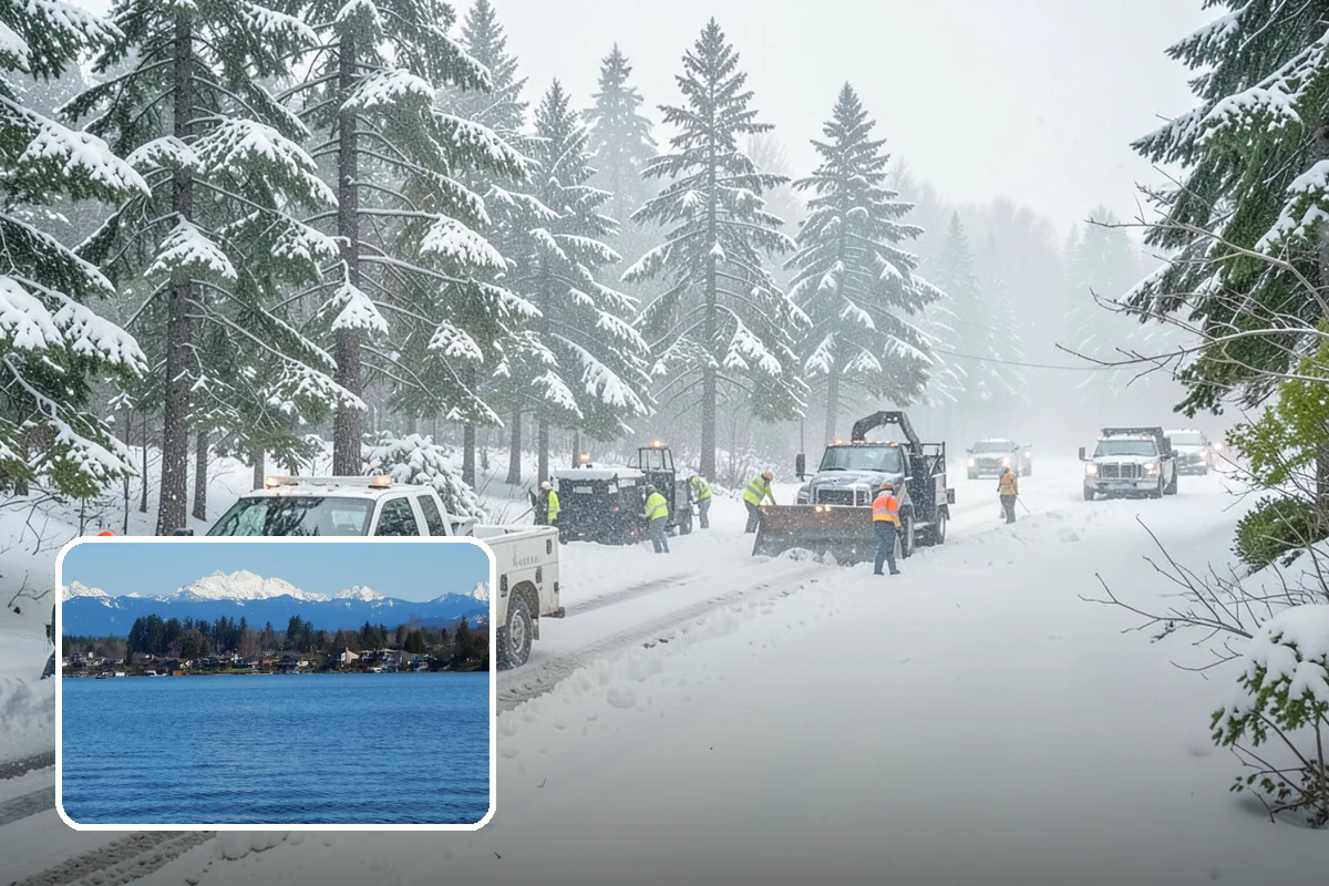 School Deicing in Lake Stevens, Snohomish County, WA - Protects students at busy bus loops and crosswalks