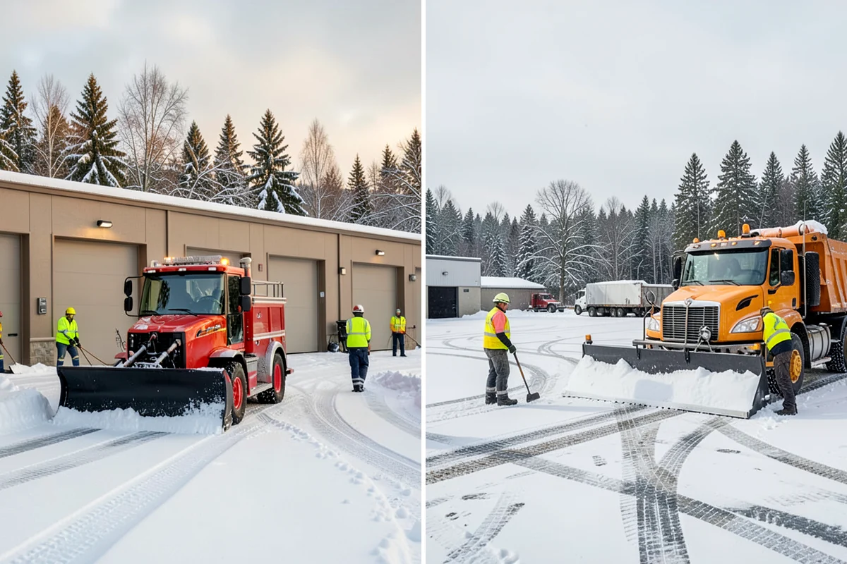 School Deicing in Lakewood, Pierce County, WA - Map bus loops, crosswalks, entrances, and student paths with staff