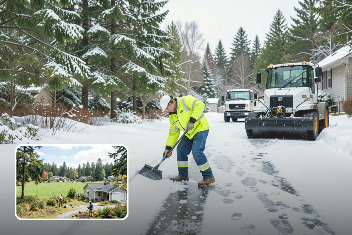 School Deicing in Lyman, Skagit County, WA - Protects students at busy bus loops and crosswalks