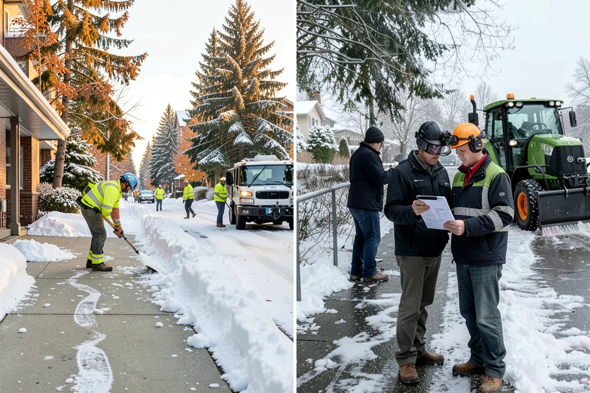 School Deicing in Lyman, Skagit County, WA - Map bus loops, crosswalks, entrances, and student paths with staff
