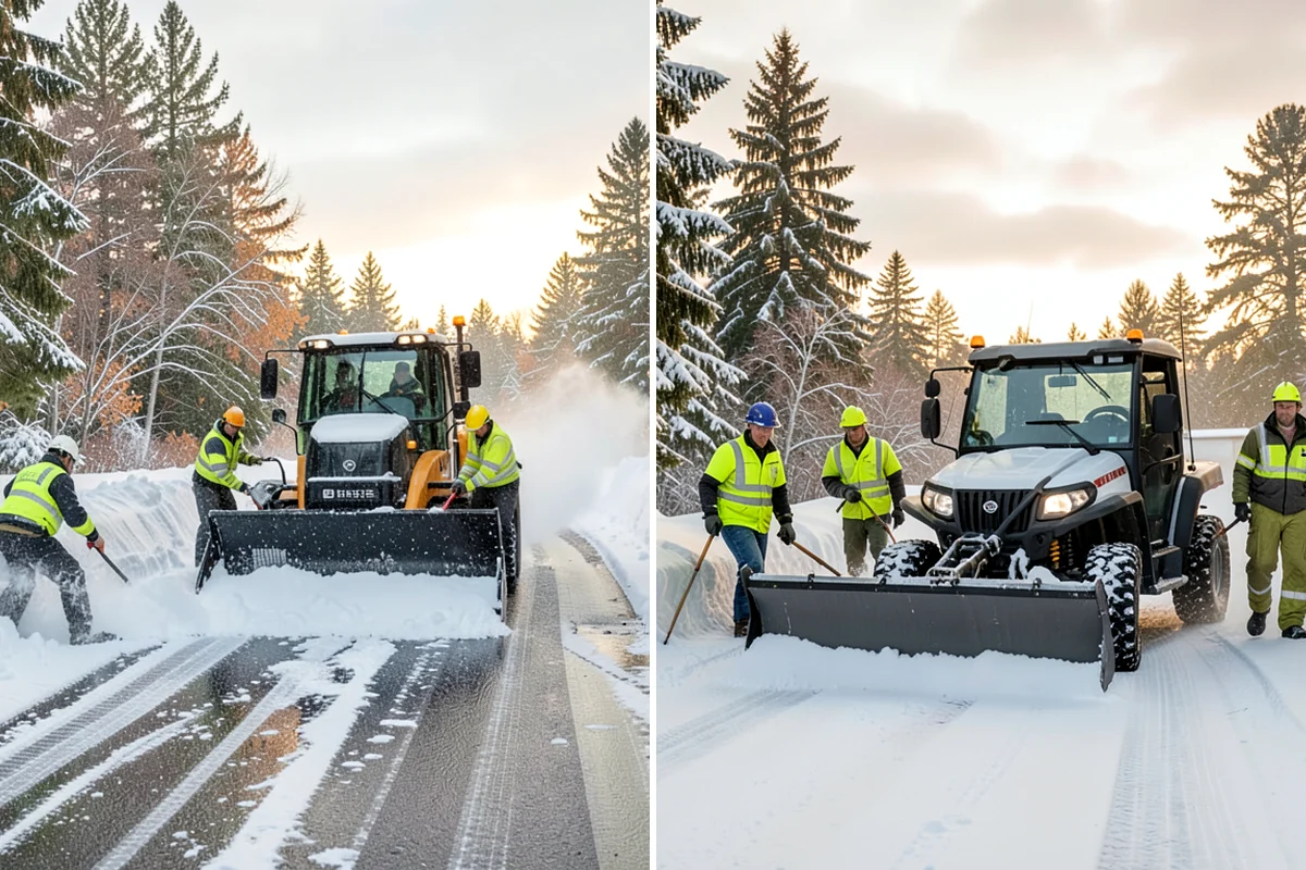 School Deicing in Maple Valley, King County, WA - Map bus loops, crosswalks, entrances, and student paths with staff