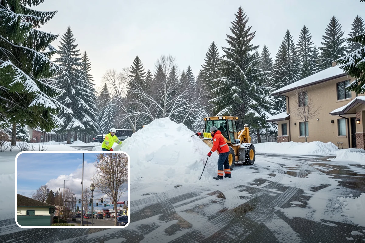 School Deicing in Marysville, Snohomish County, WA - Protects students at busy bus loops and crosswalks