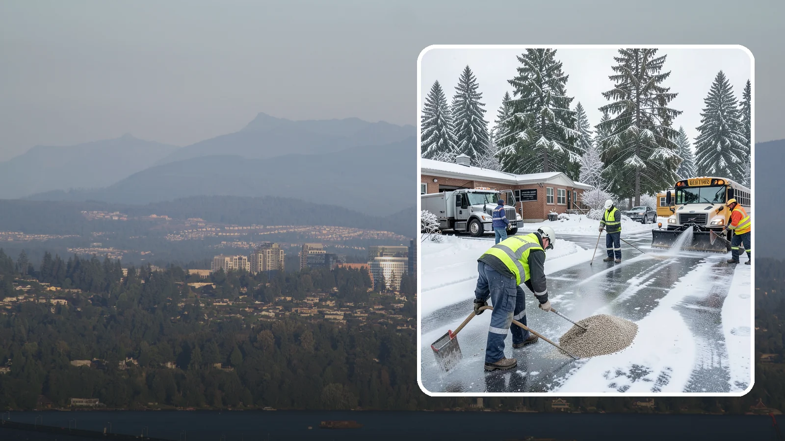 School Deicing in Medina, King County, WA - Deicing for schools that keeps bus loops, crosswalks, and student entrances safe before the first children arrive on a frozen...