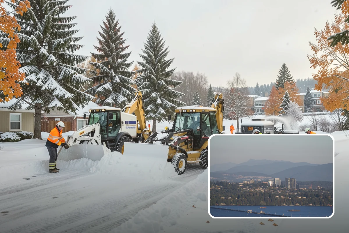 School Deicing in Medina, King County, WA - Protects students at busy bus loops and crosswalks