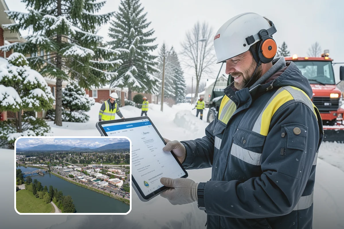 School Deicing in Mount Vernon, Skagit County, WA - Protects students at busy bus loops and crosswalks