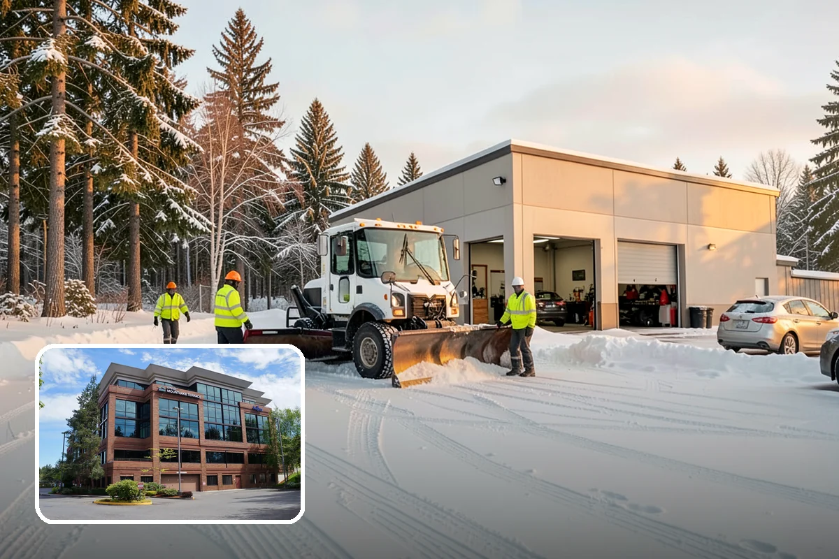School Deicing in Mountlake Terrace, Snohomish County, WA - Protects students at busy bus loops and crosswalks