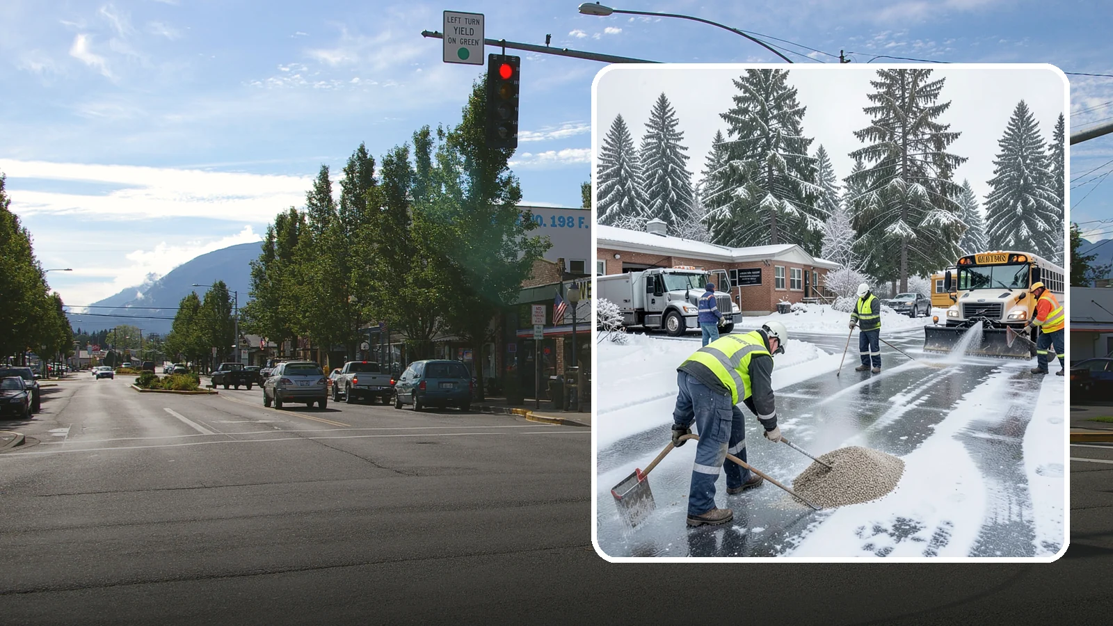 School Deicing in North Bend, King County, WA - Deicing for schools that keeps bus loops, crosswalks, and student entrances safe before the first children arrive on a frozen...