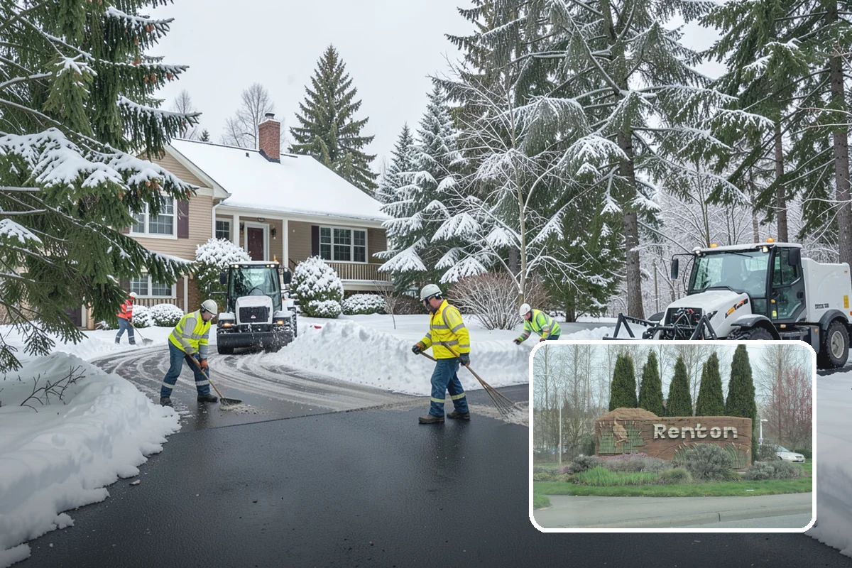 School Deicing in Renton, King County, WA - Protects students at busy bus loops and crosswalks
