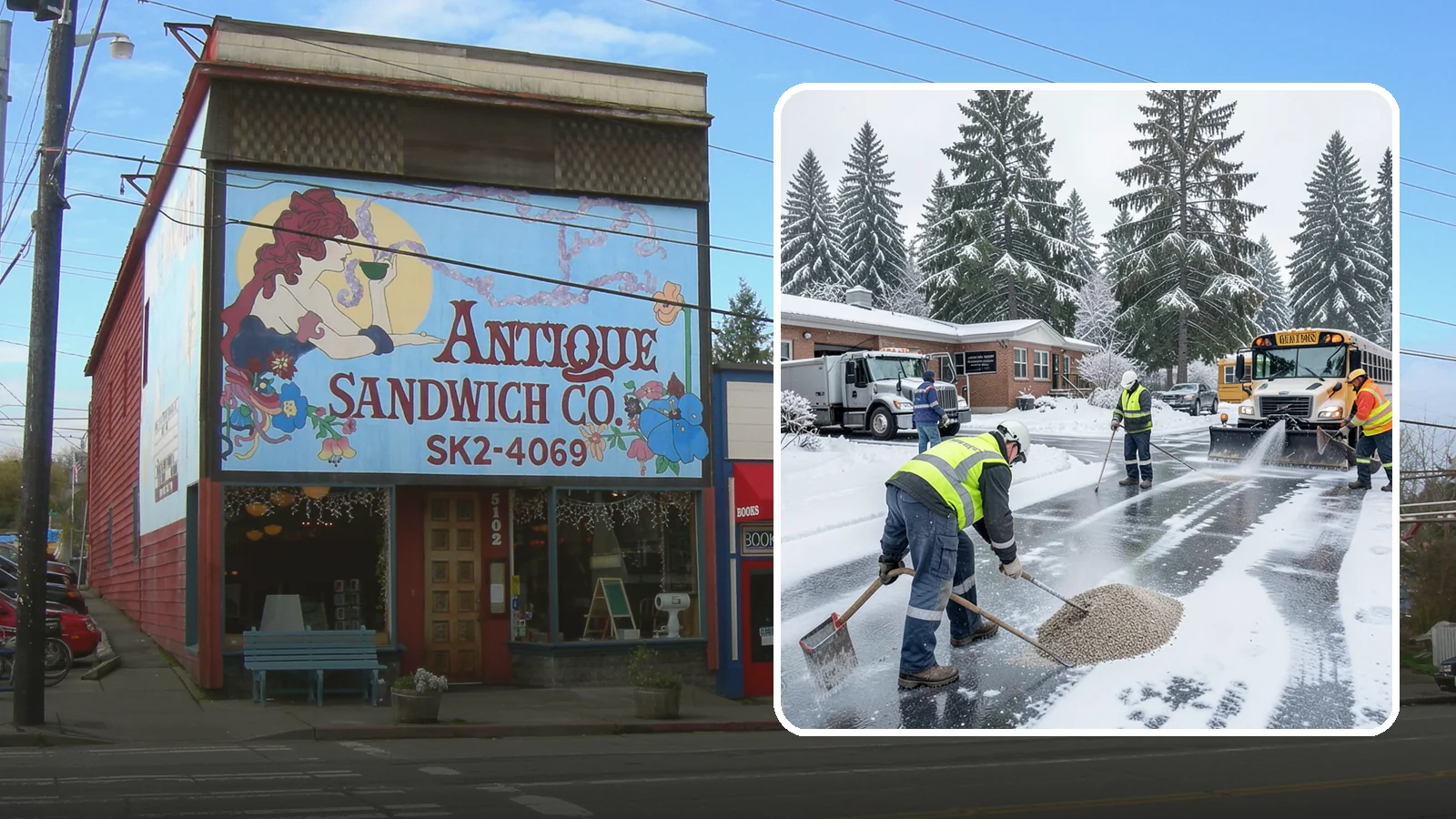 School Deicing in Ruston, Pierce County, WA - Deicing for schools that keeps bus loops, crosswalks, and student entrances safe before the first children arrive on a frozen...