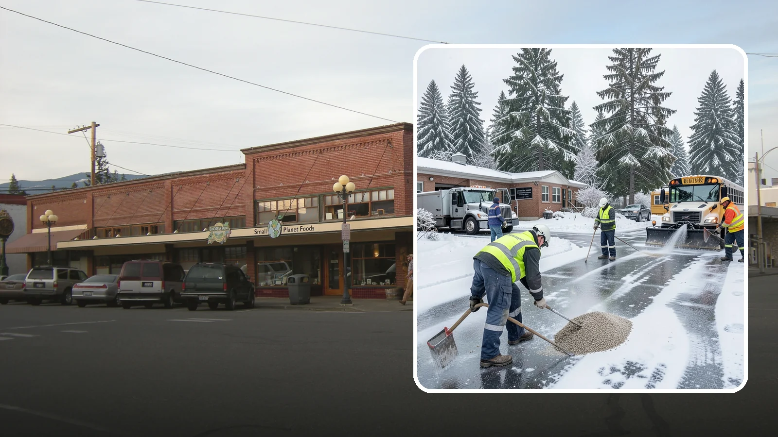 School Deicing in Sedro-Woolley, Skagit County, WA - Deicing for schools that keeps bus loops, crosswalks, and student entrances safe before the first children arrive on a frozen...