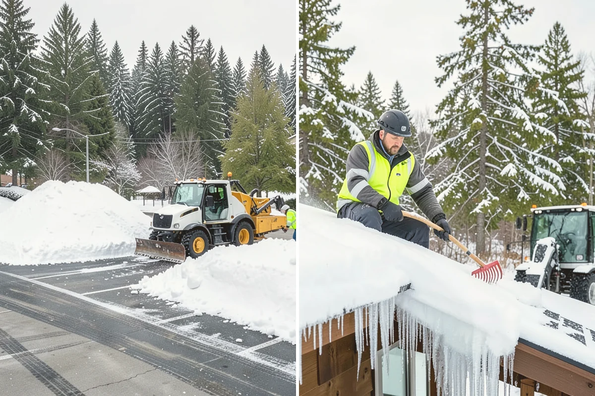 School Deicing in Snohomish, Snohomish County, WA - Map bus loops, crosswalks, entrances, and student paths with staff