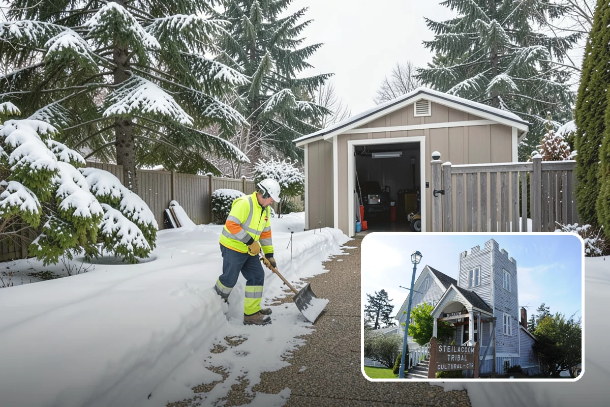 School Deicing in Steilacoom, Pierce County, WA - Protects students at busy bus loops and crosswalks