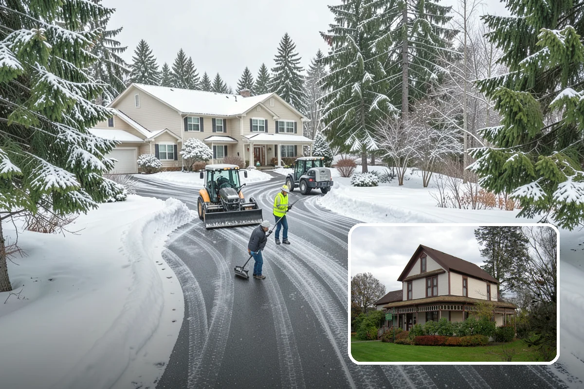 School Deicing in Sumner, Pierce County, WA - Protects students at busy bus loops and crosswalks