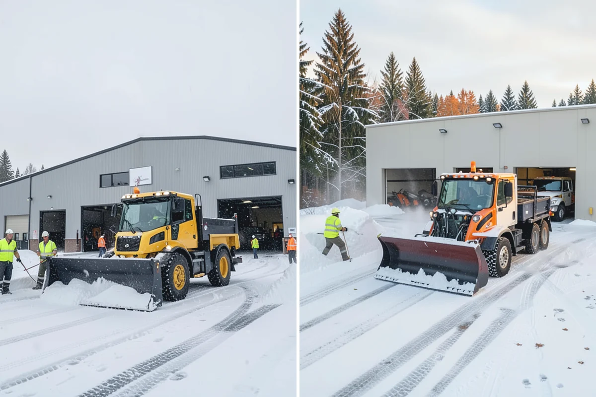 School Deicing in Sumner, Pierce County, WA - Map bus loops, crosswalks, entrances, and student paths with staff