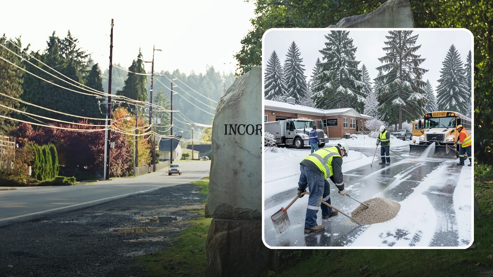 School Deicing in Wilkeson, Pierce County, WA - Deicing for schools that keeps bus loops, crosswalks, and student entrances safe before the first children arrive on a frozen...