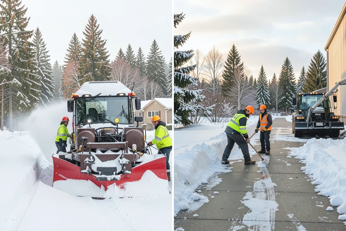 School Deicing in Wilkeson, Pierce County, WA - Map bus loops, crosswalks, entrances, and student paths with staff
