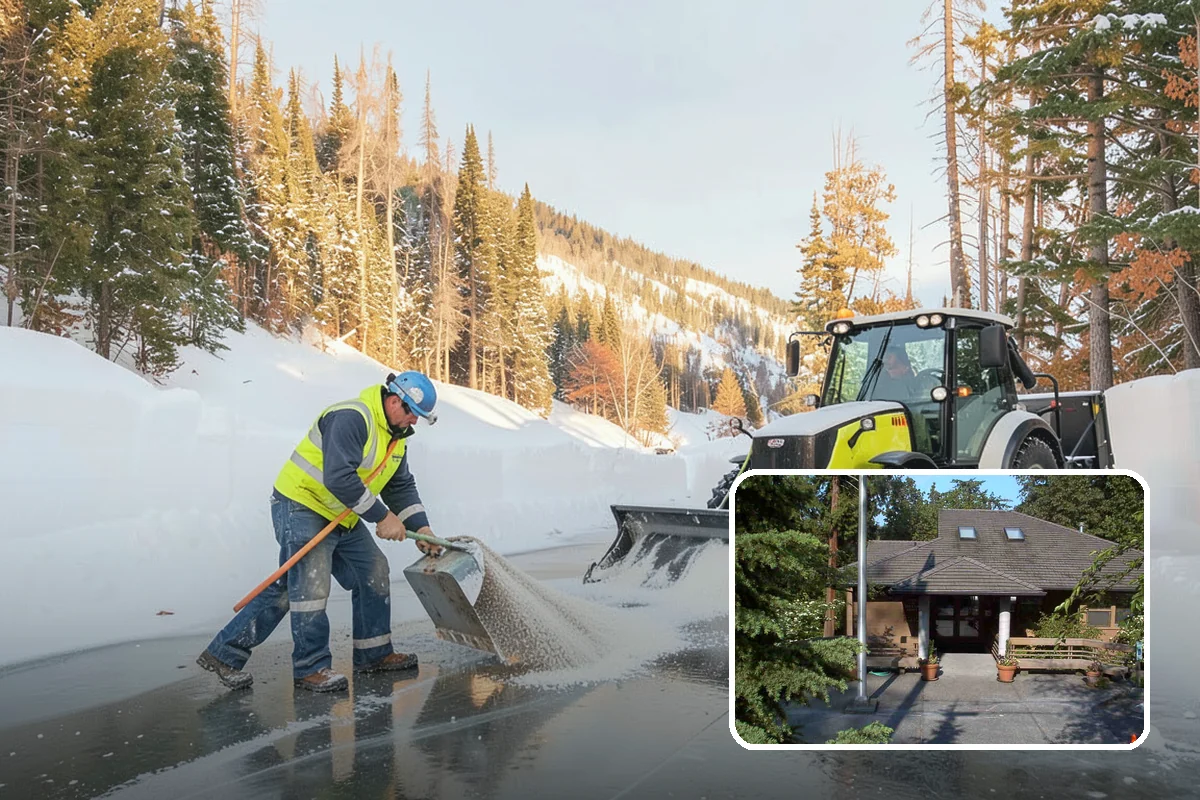 School Deicing in Yarrow Point, King County, WA - Protects students at busy bus loops and crosswalks