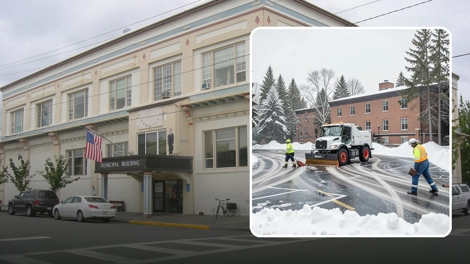 School Parking Lot Snow Removal in Anacortes, Skagit County, WA - We clear school lots and bus loops so Western Washington students, staff, and buses move safely on snowy mornings.