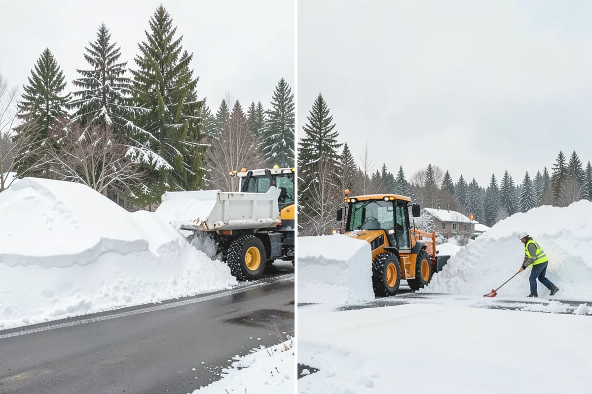 School Parking Lot Snow Removal in Anacortes, Skagit County, WA - Coordinate bus loops, drop-off lanes, and fire routes with campus staff