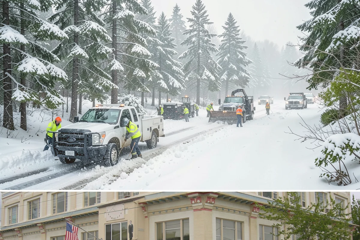School Parking Lot Snow Removal in Anacortes, Skagit County, WA - School lots across Western Washington require the most snow response from December through February, when morning freezes...