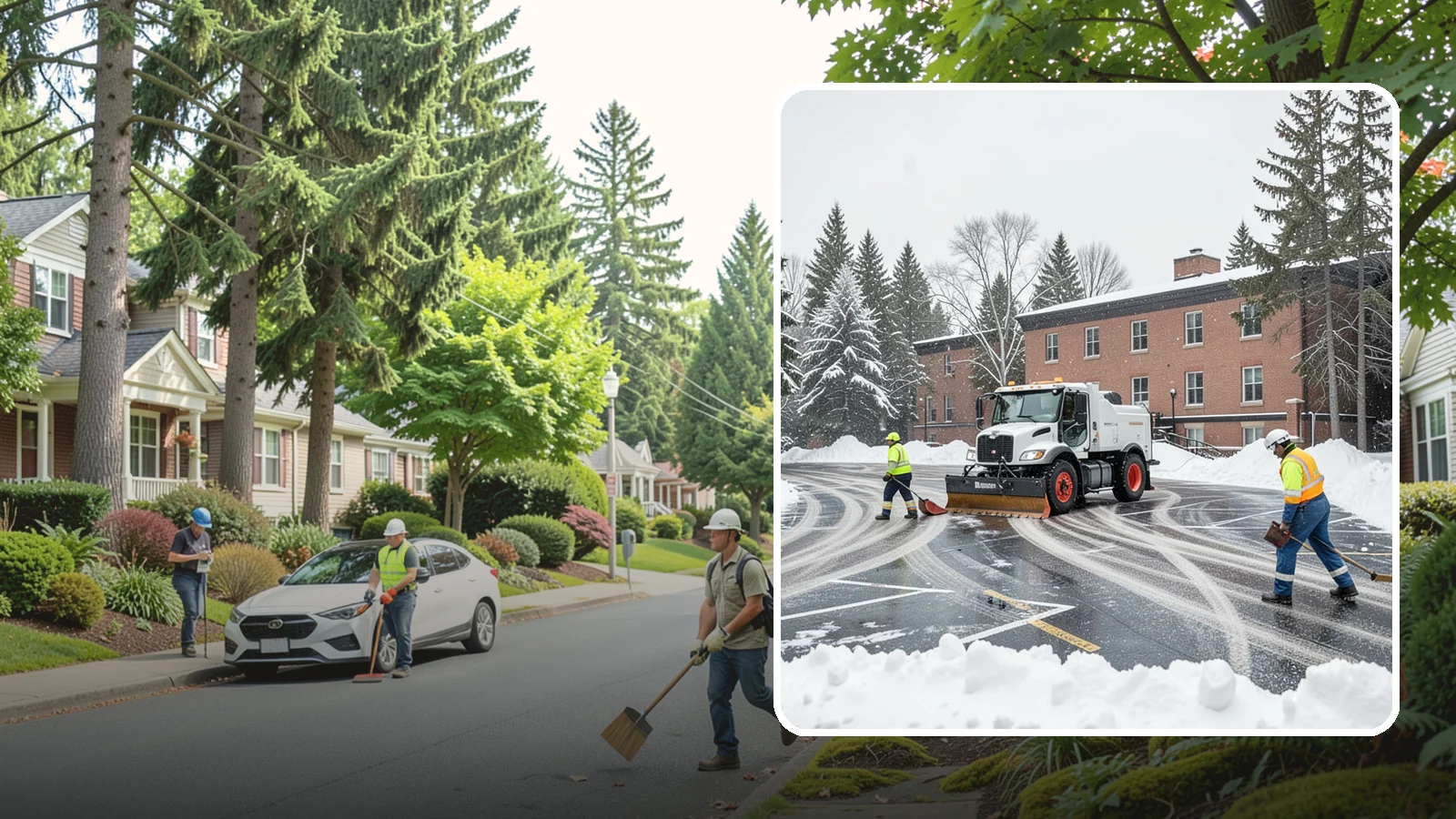 School Parking Lot Snow Removal in Beaux Arts Village, King County, WA - We clear school lots and bus loops so Western Washington students, staff, and buses move safely on snowy mornings.