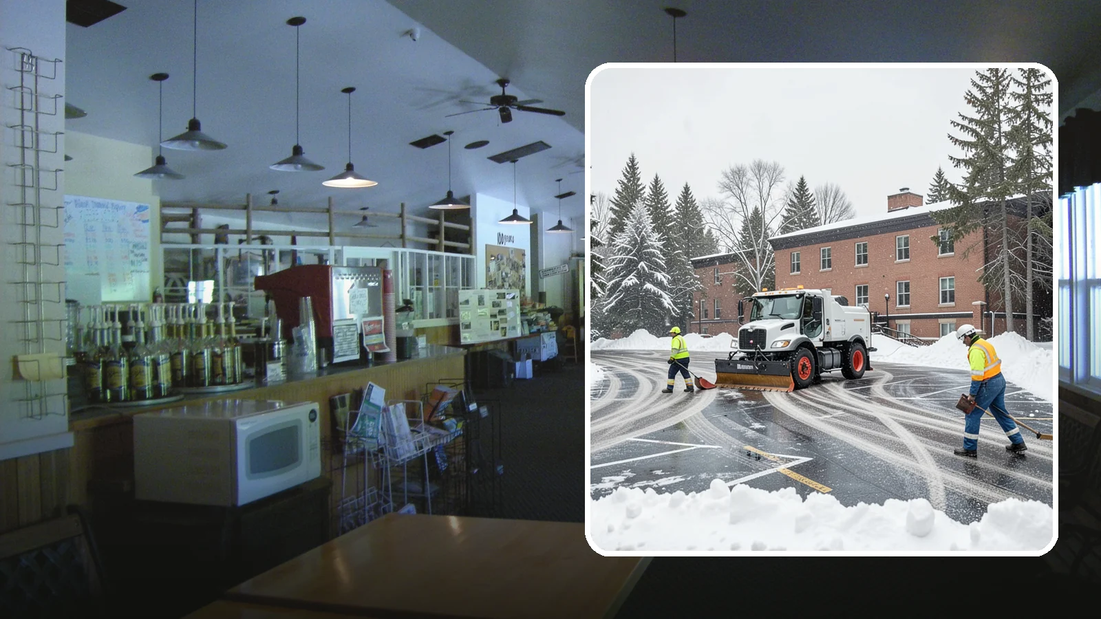 School Parking Lot Snow Removal in Black Diamond, King County, WA - We clear school lots and bus loops so Western Washington students, staff, and buses move safely on snowy mornings.