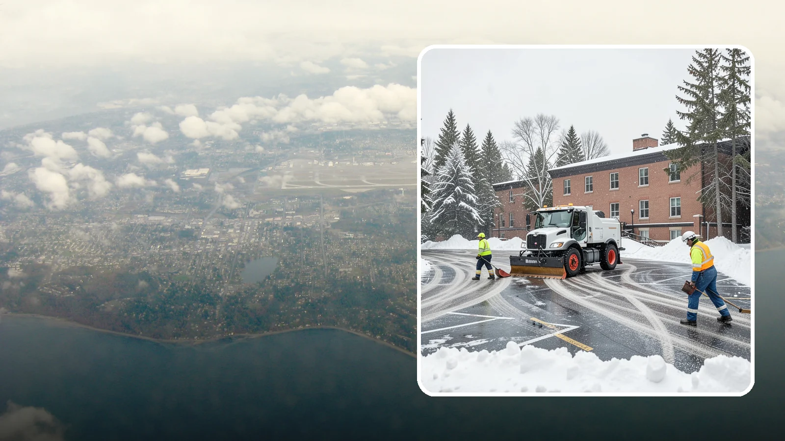 School Parking Lot Snow Removal in Burien, King County, WA - We clear school lots and bus loops so Western Washington students, staff, and buses move safely on snowy mornings.