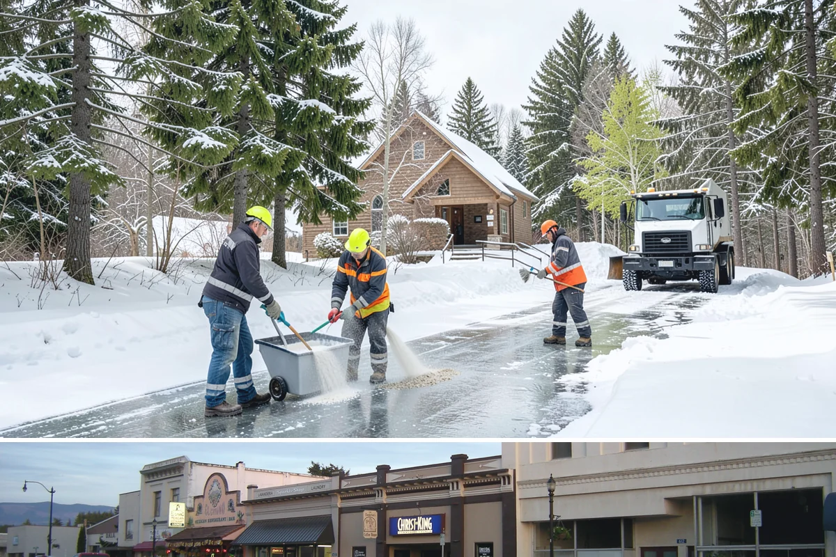 School Parking Lot Snow Removal in Burlington, Skagit County, WA - School lots across Western Washington require the most snow response from December through February, when morning freezes...
