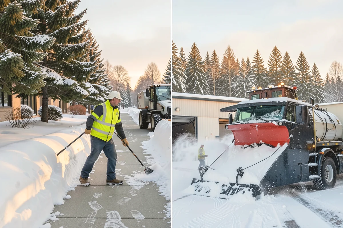 School Parking Lot Snow Removal in Carnation, King County, WA - Coordinate bus loops, drop-off lanes, and fire routes with campus staff